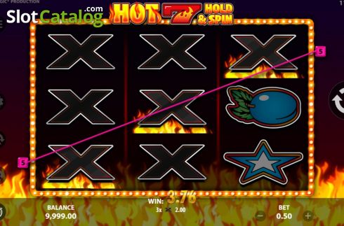 Οθόνη6. Hot 7 Hold and Spin Κουλοχέρης