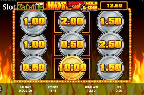 Οθόνη9. Hot 7 Hold and Spin Κουλοχέρης