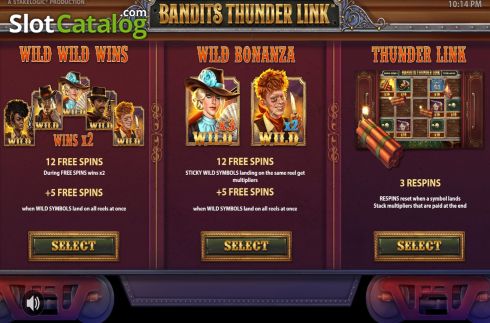 Οθόνη7. Bandits Thunder Link Κουλοχέρης
