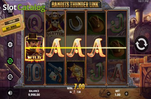 Οθόνη4. Bandits Thunder Link Κουλοχέρης