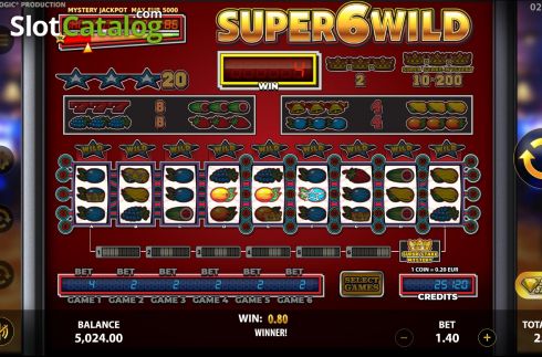 Οθόνη6. Super6Wild Κουλοχέρης