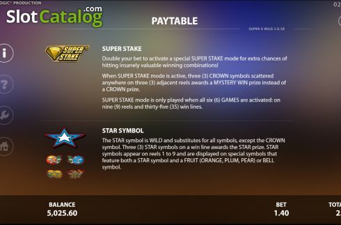 Οθόνη8. Super6Wild Κουλοχέρης