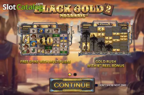 Οθόνη2. Black Gold 2 Megaways Κουλοχέρης