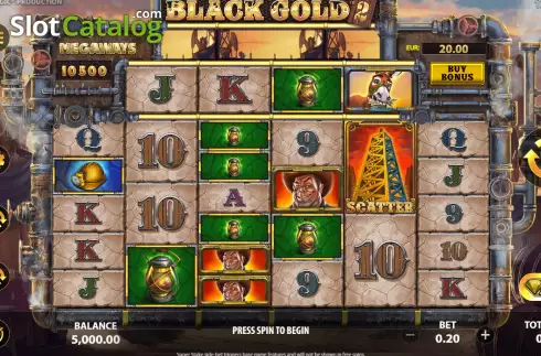 Οθόνη4. Black Gold 2 Megaways Κουλοχέρης