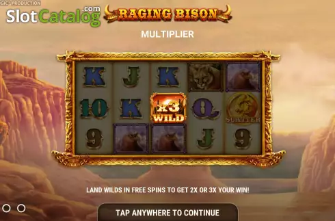 Οθόνη2. Raging Bison (StakeLogic) Κουλοχέρης