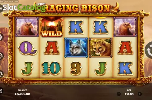 Οθόνη3. Raging Bison (StakeLogic) Κουλοχέρης