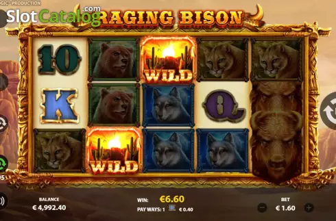 Οθόνη4. Raging Bison (StakeLogic) Κουλοχέρης