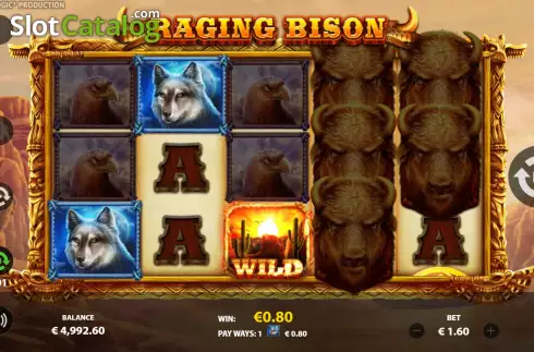 Οθόνη5. Raging Bison (StakeLogic) Κουλοχέρης