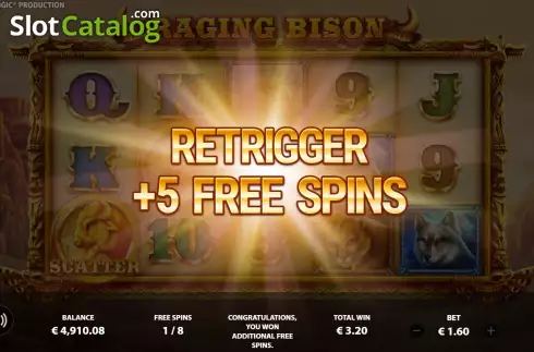 Οθόνη8. Raging Bison (StakeLogic) Κουλοχέρης