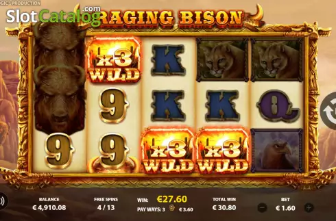 Οθόνη9. Raging Bison (StakeLogic) Κουλοχέρης