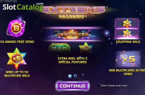 Οθόνη2. Extreme Megaways Κουλοχέρης