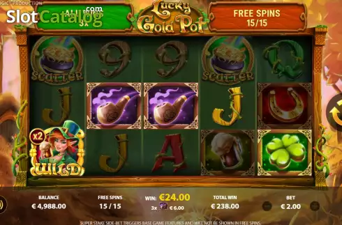 Οθόνη9. Lucky Gold Pot Κουλοχέρης