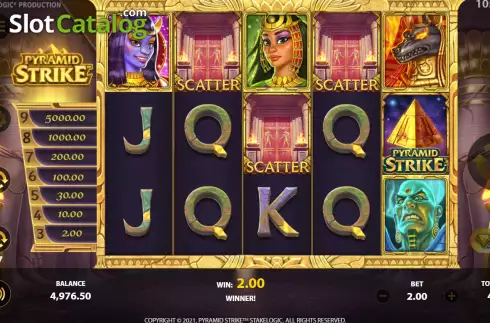 Οθόνη7. Pyramid Strike Κουλοχέρης