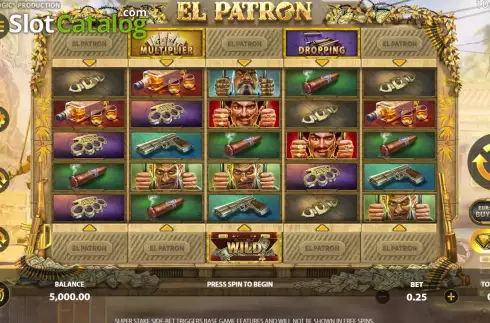 Οθόνη3. El Patron (StakeLogic) Κουλοχέρης