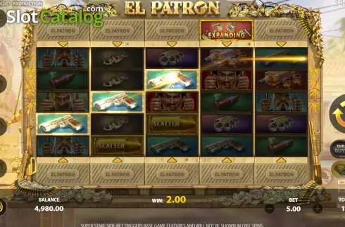Οθόνη4. El Patron (StakeLogic) Κουλοχέρης