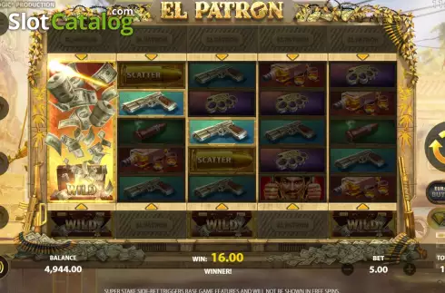 Οθόνη5. El Patron (StakeLogic) Κουλοχέρης