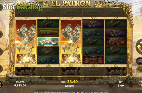 Οθόνη6. El Patron (StakeLogic) Κουλοχέρης