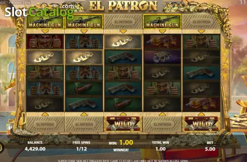Οθόνη8. El Patron (StakeLogic) Κουλοχέρης