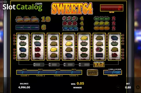 Οθόνη4. Sweet64 Κουλοχέρης 