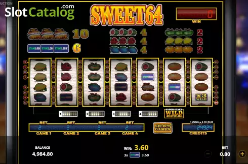 Οθόνη6. Sweet64 Κουλοχέρης 