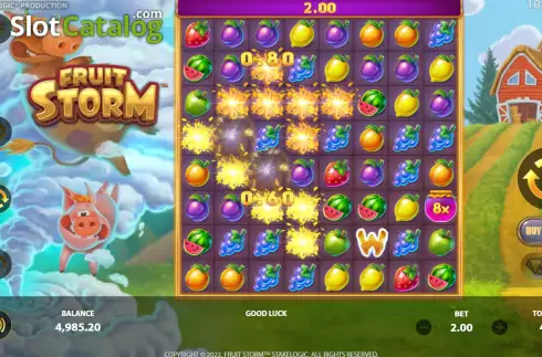 Οθόνη4. Fruit Storm (StakeLogic) Κουλοχέρης 
