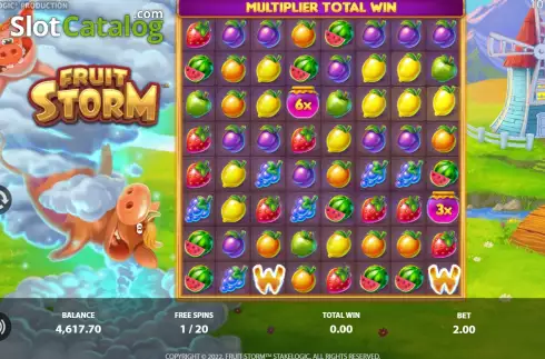 Οθόνη8. Fruit Storm (StakeLogic) Κουλοχέρης 