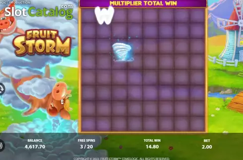Οθόνη9. Fruit Storm (StakeLogic) Κουλοχέρης 