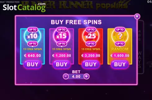 Οθόνη4. Runner Runner Popwins Κουλοχέρης