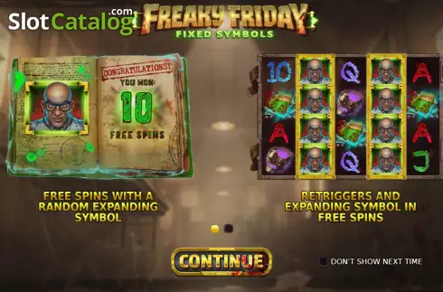Οθόνη2. Freaky Friday Fixed Symbols Κουλοχέρης