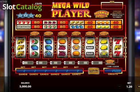 Οθόνη2. Mega Wild Player Κουλοχέρης 