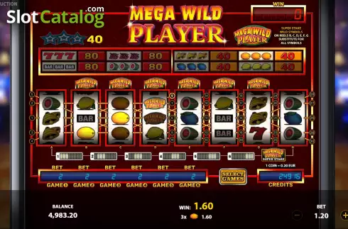 Οθόνη4. Mega Wild Player Κουλοχέρης 