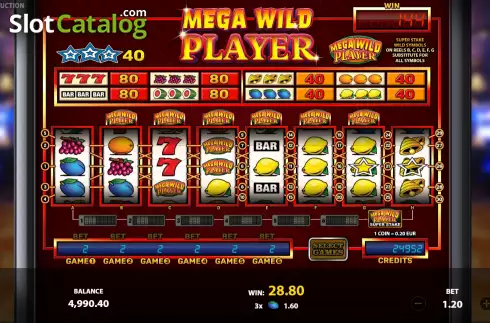 Οθόνη5. Mega Wild Player Κουλοχέρης 