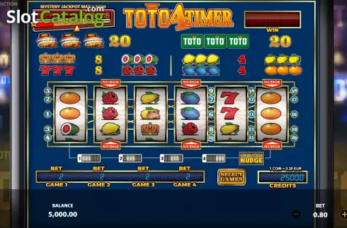 Οθόνη2. Toto4Timer Κουλοχέρης 