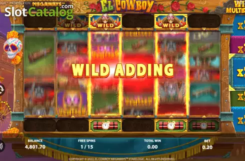 Οθόνη9. El Cowboy Megaways Κουλοχέρης