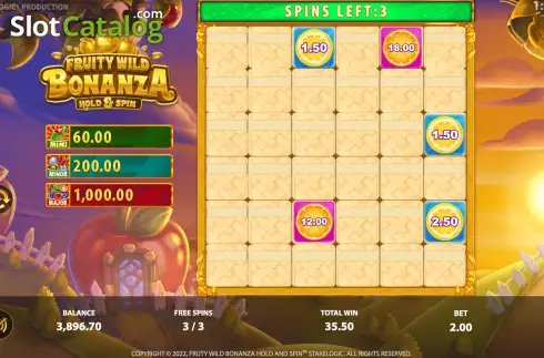 Οθόνη8. Fruity Wild Bonanza Hold and Spin Κουλοχέρης