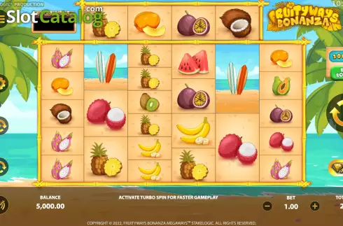 Οθόνη3. Fruityways Bonanza Megaways Κουλοχέρης