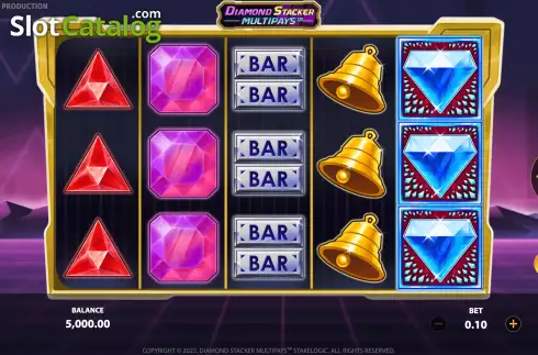 Οθόνη3. Diamond Stacker Multipays Κουλοχέρης