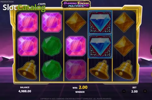 Οθόνη4. Diamond Stacker Multipays Κουλοχέρης
