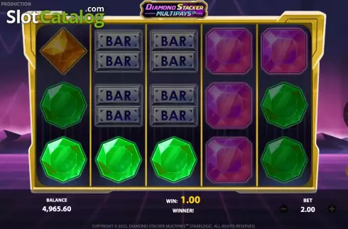 Οθόνη5. Diamond Stacker Multipays Κουλοχέρης