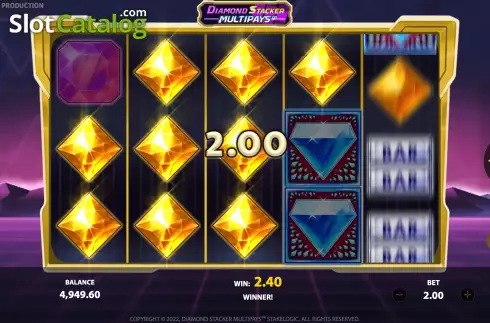 Οθόνη6. Diamond Stacker Multipays Κουλοχέρης
