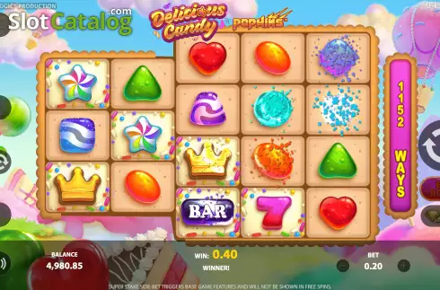 Οθόνη4. Delicious Candy PopWins Κουλοχέρης