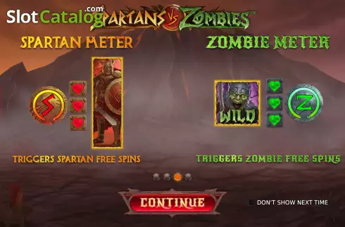 Οθόνη2. Spartans vs Zombies Κουλοχέρης 