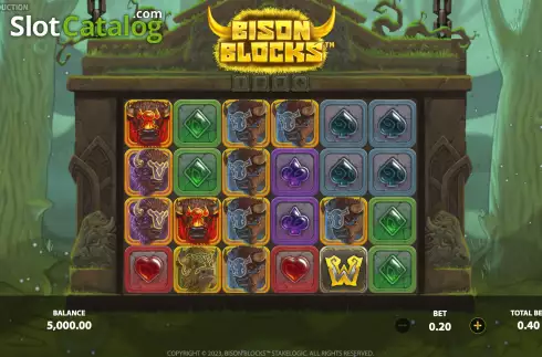 Οθόνη3. Bison Blocks Κουλοχέρης 