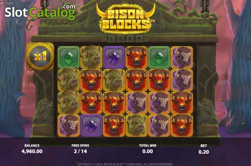Οθόνη7. Bison Blocks Κουλοχέρης 