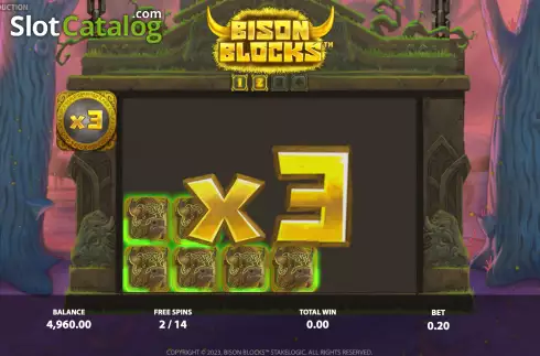Οθόνη8. Bison Blocks Κουλοχέρης 