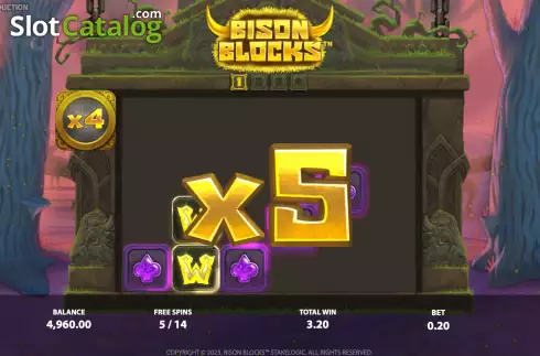 Οθόνη9. Bison Blocks Κουλοχέρης 