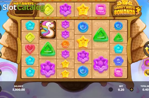 Οθόνη3. Candyways Bonanza 3 Κουλοχέρης
