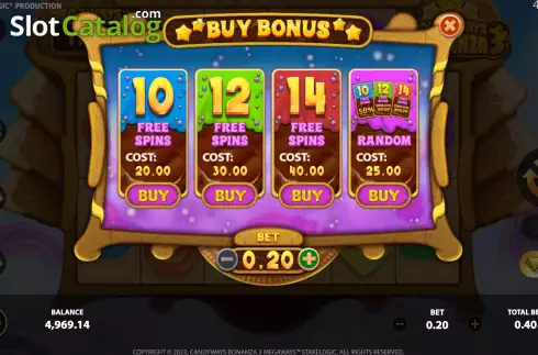 Οθόνη6. Candyways Bonanza 3 Κουλοχέρης