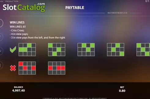 Οθόνη8. Multi Moon Arcade Κουλοχέρης