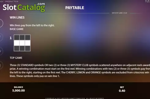 Οθόνη6. Mystery Game Arcade Κουλοχέρης